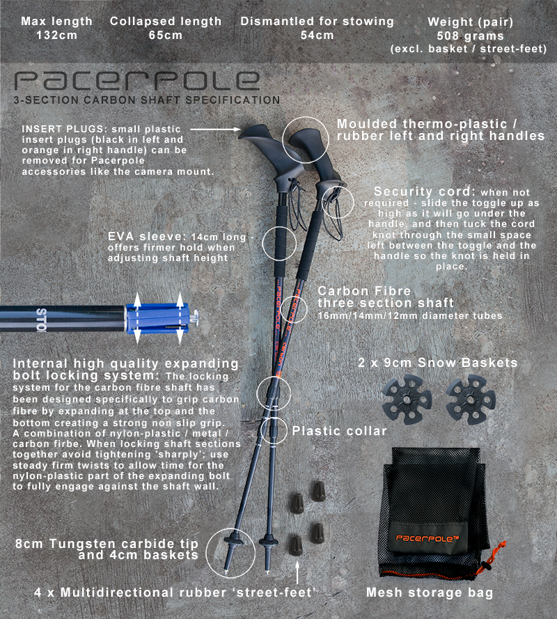 carbon pacerpoles